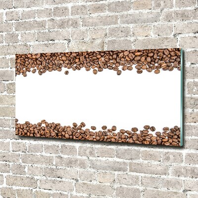 Tableau verre acrylique Grains de café