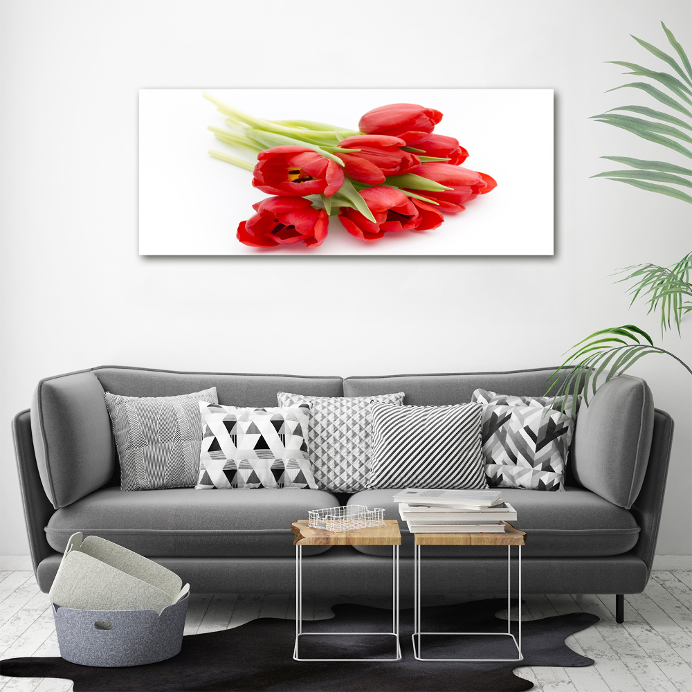 Tableau acrylique Tulipes rouges