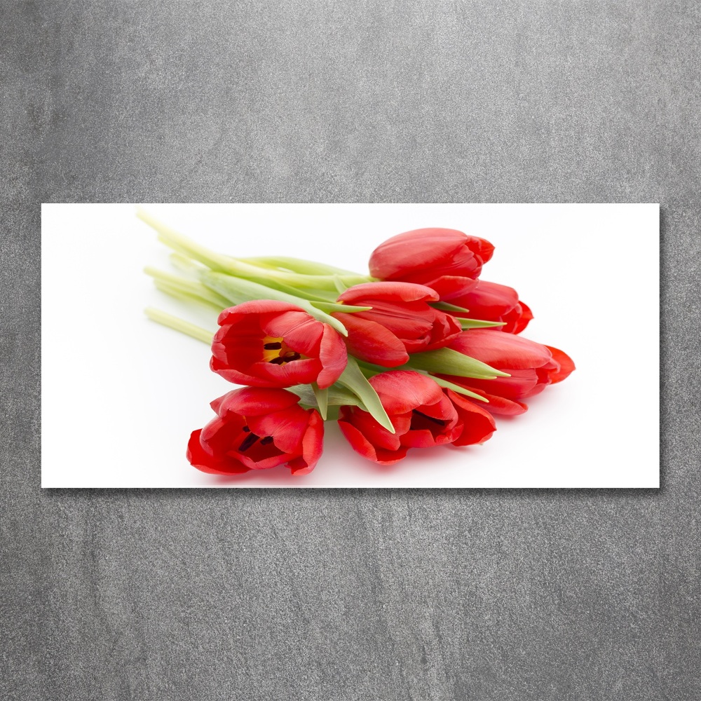 Tableau acrylique Tulipes rouges