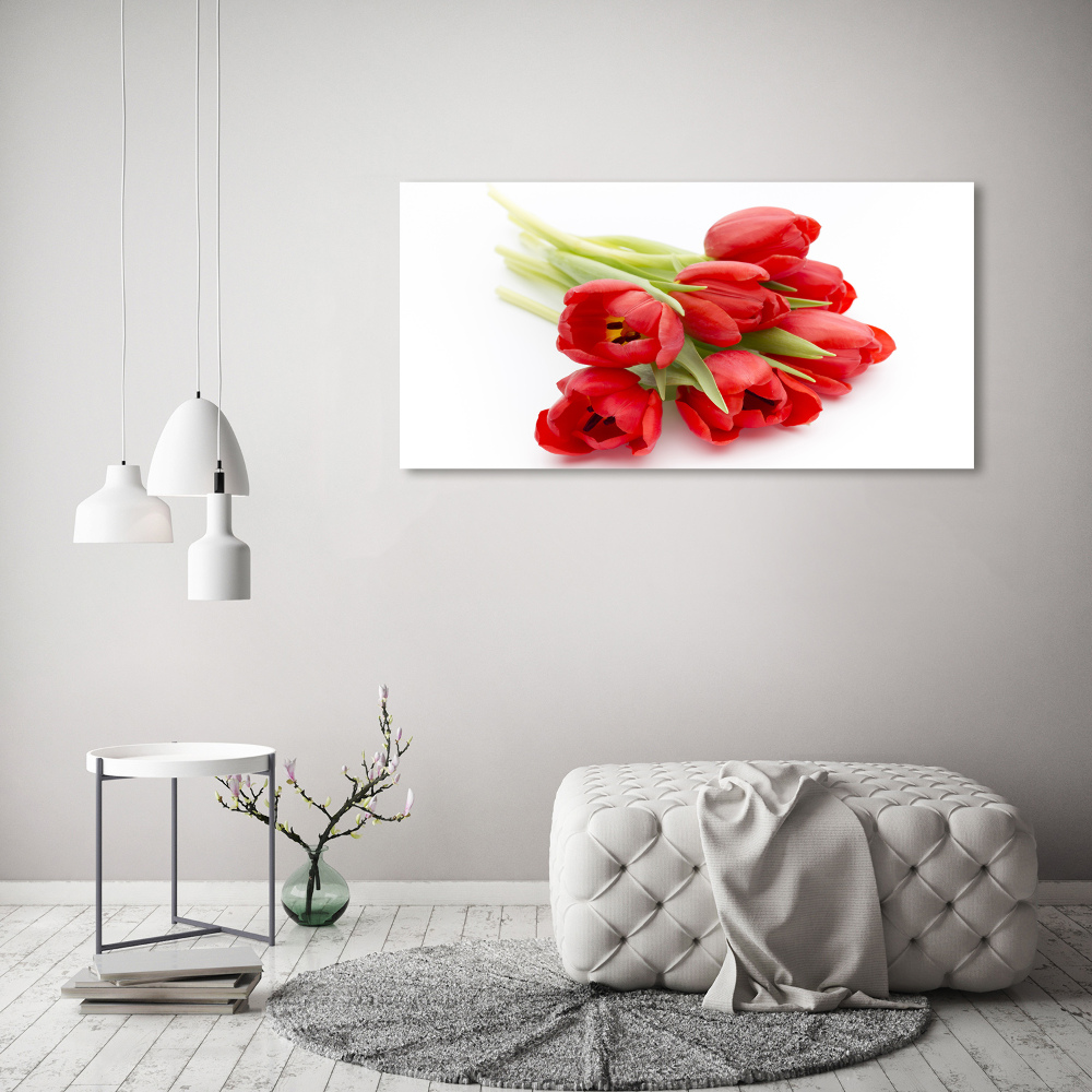 Tableau acrylique Tulipes rouges