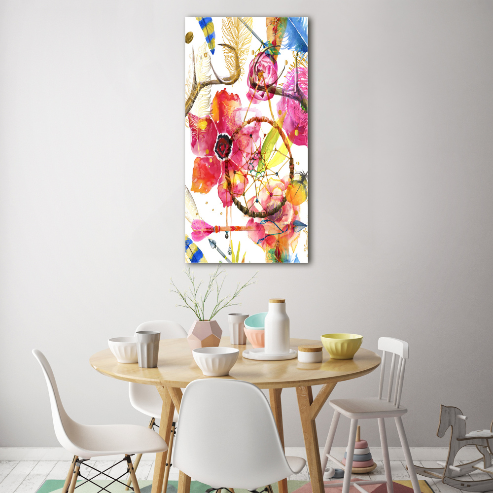 Tableau acrylique Fleurs style boho