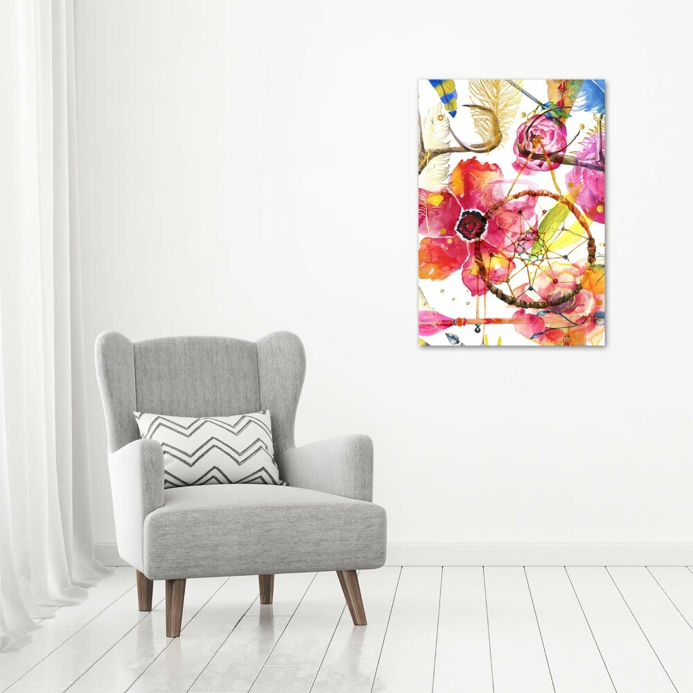 Tableau acrylique Fleurs style boho