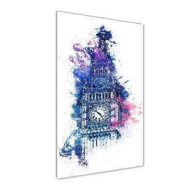 Tableau acrylique Big Ben coloré