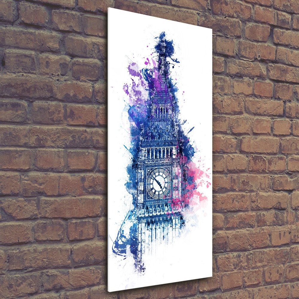 Tableau acrylique Big Ben coloré