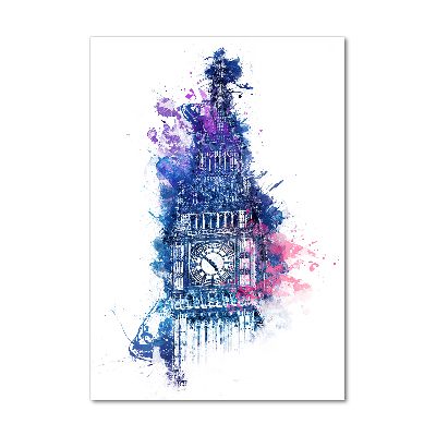 Tableau acrylique Big Ben coloré