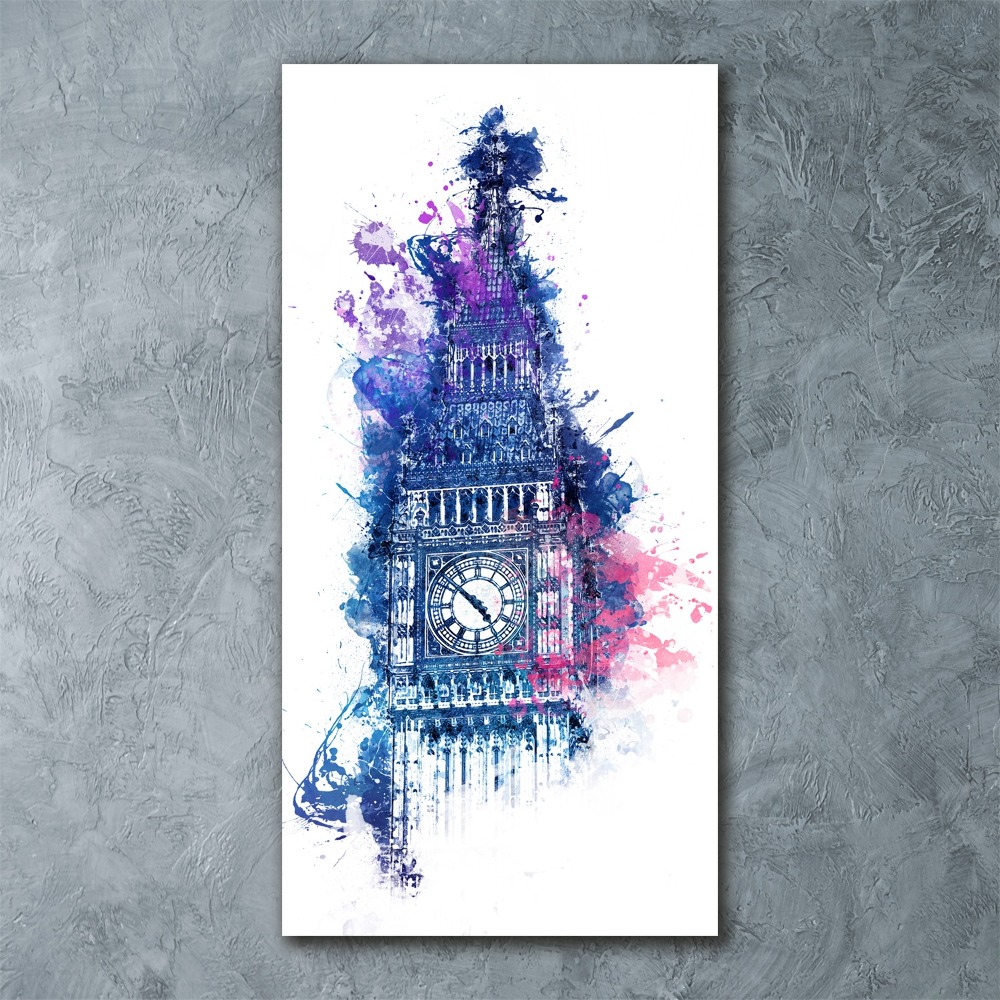 Tableau acrylique Big Ben coloré