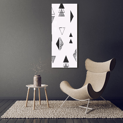 Tableau acrylique Fond triangulaire