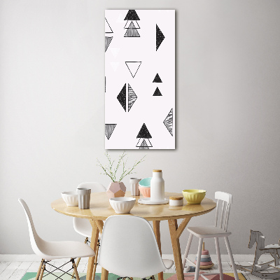 Tableau acrylique Fond triangulaire