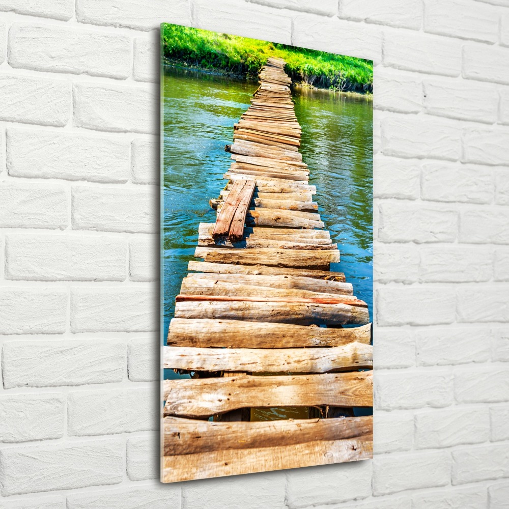 Tableau acrylique Pont en bois