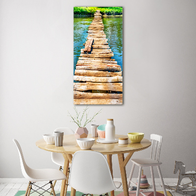 Tableau acrylique Pont en bois