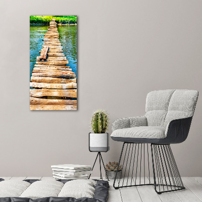 Tableau acrylique Pont en bois