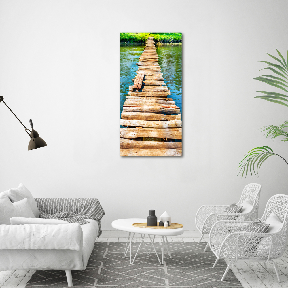 Tableau acrylique Pont en bois