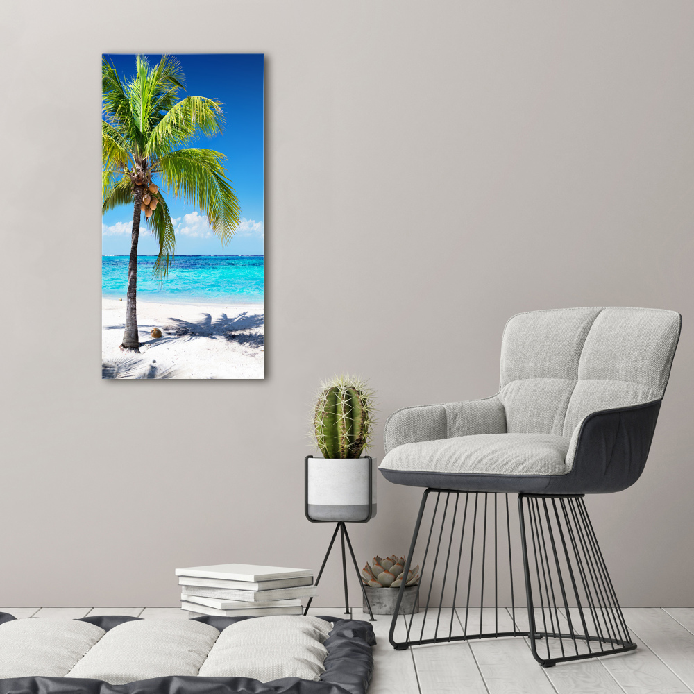 Tableau acrylique Plage exotique