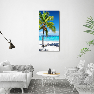 Tableau acrylique Plage exotique