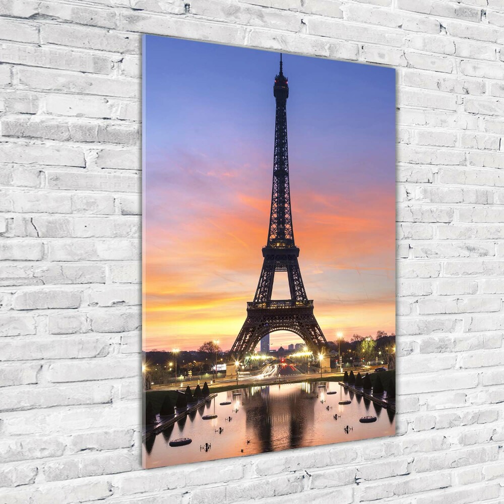 Tableau verre acrylique Architecture Tour Eiffel France