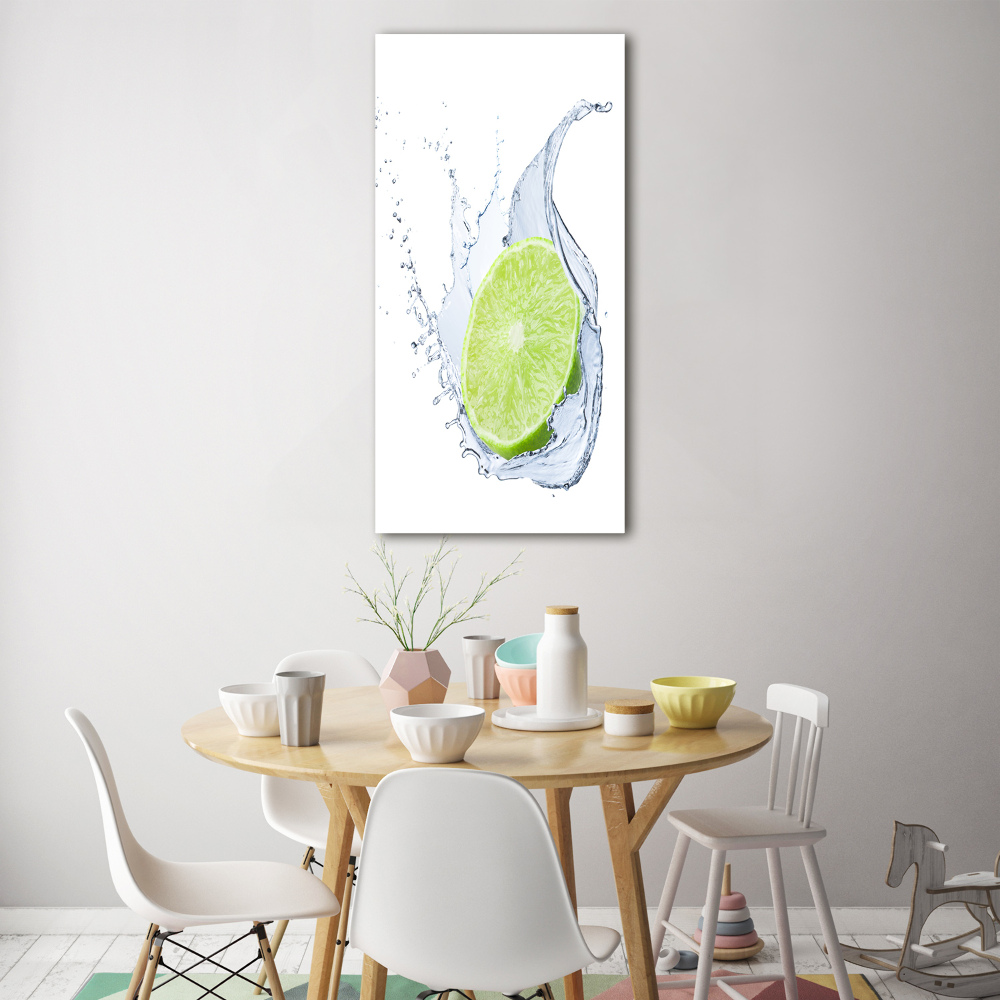 Tableau sur verre acrylique Citron vert