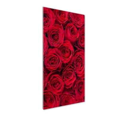 Tableau sur verre acrylique Rose rouge