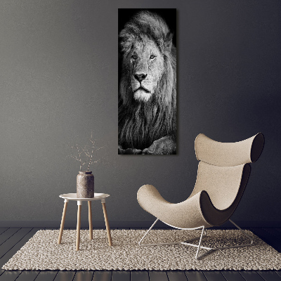 Acrylique tableau Portrait d'un lion