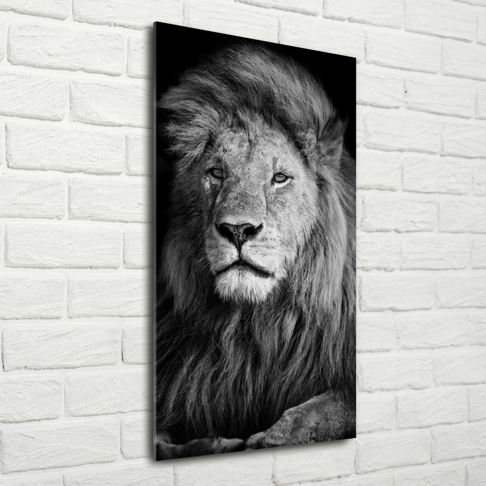 Acrylique tableau Portrait d'un lion