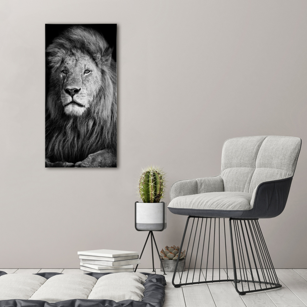 Acrylique tableau Portrait d'un lion