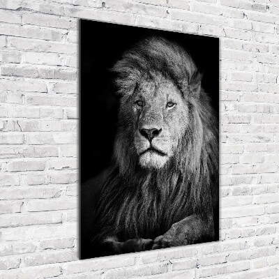 Acrylique tableau Portrait d'un lion