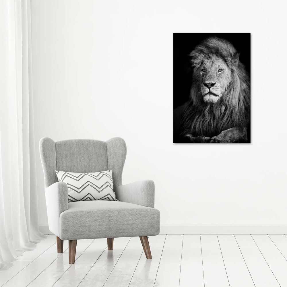 Acrylique tableau Portrait d'un lion