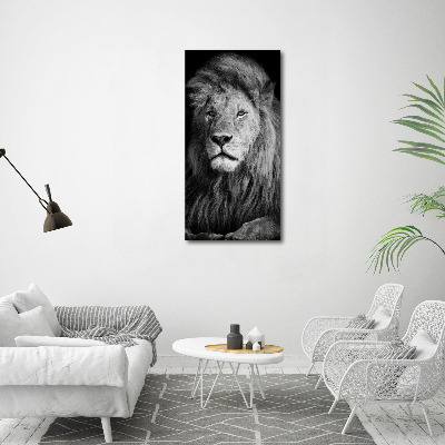 Acrylique tableau Portrait d'un lion