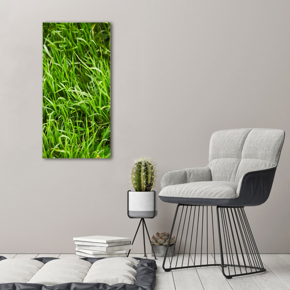 Tableau verre acrylique L'herbe