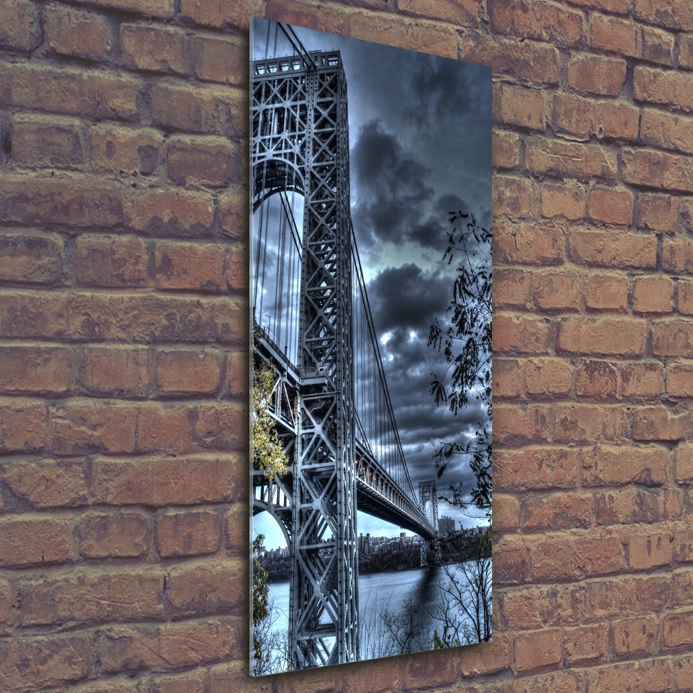 Tableau verre acrylique Pont New York