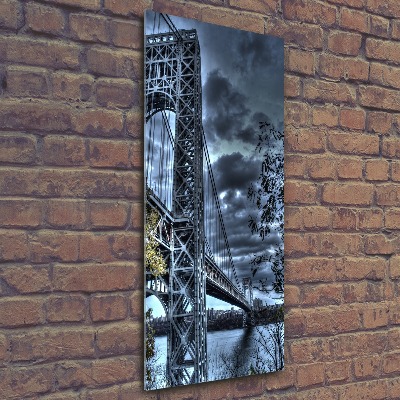 Tableau verre acrylique Pont New York