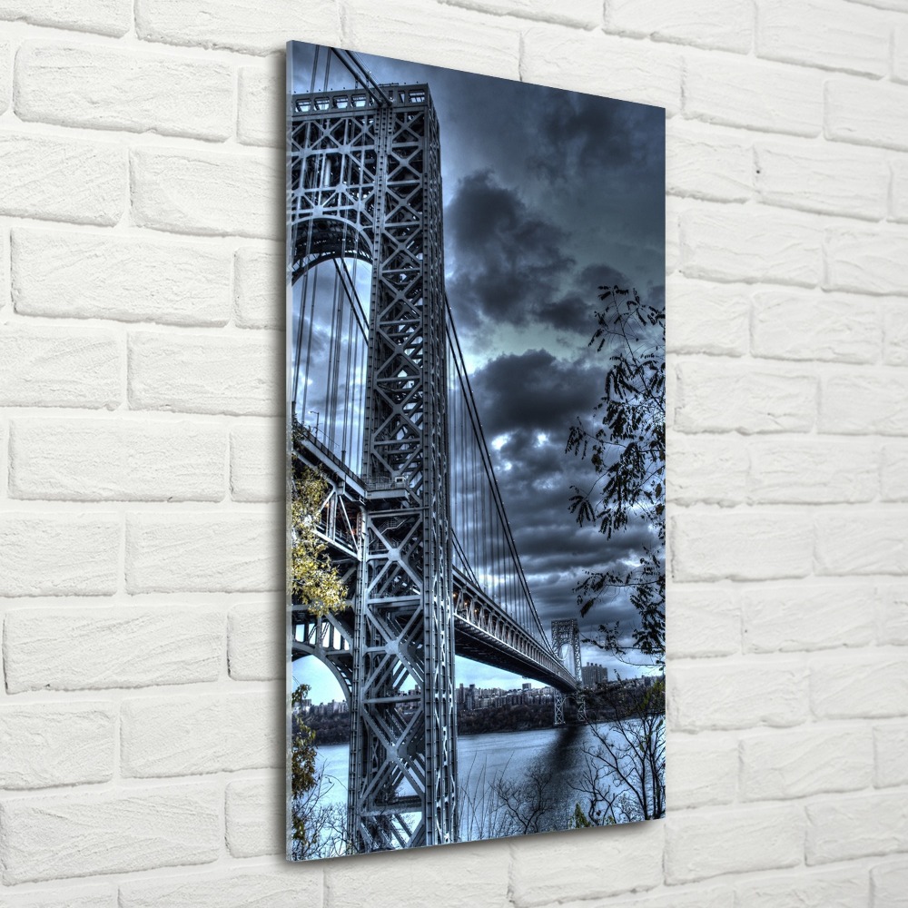 Tableau verre acrylique Pont New York