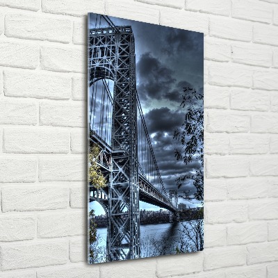 Tableau verre acrylique Pont New York