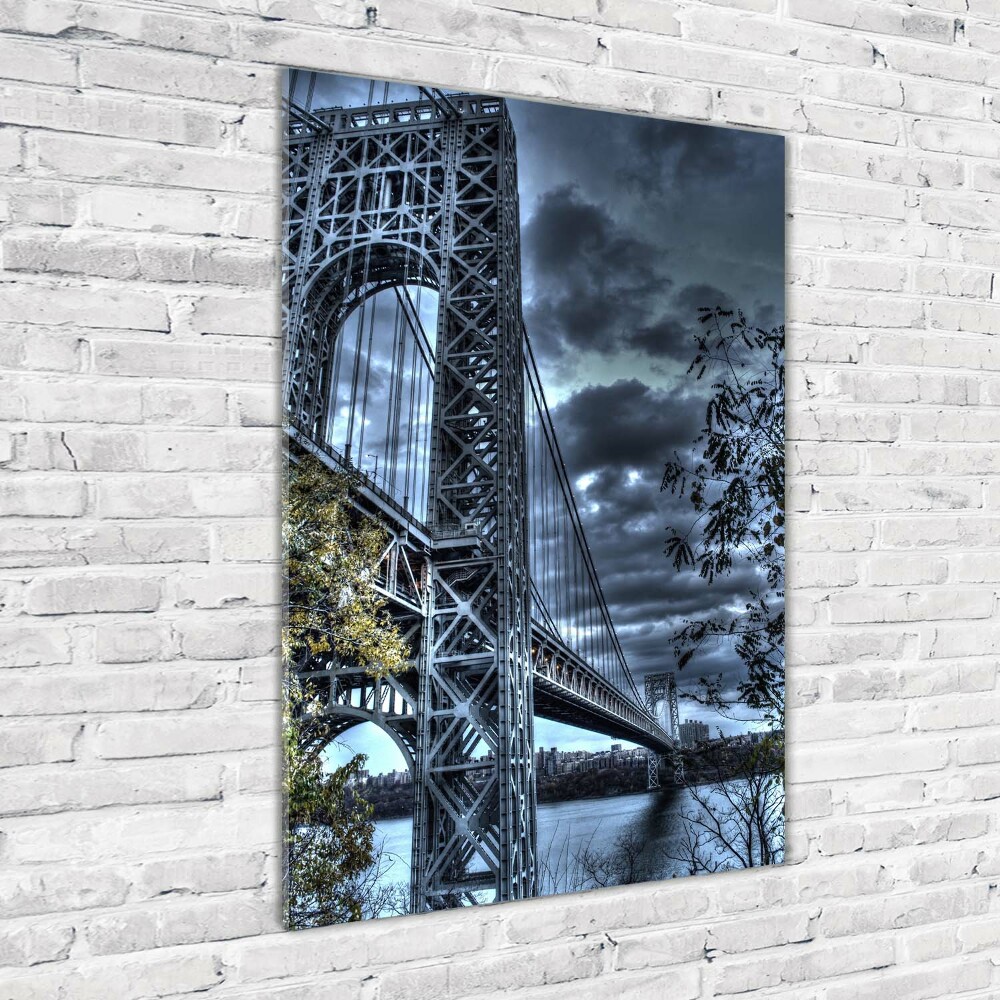 Tableau verre acrylique Pont New York