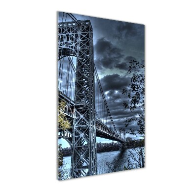 Tableau verre acrylique Pont New York