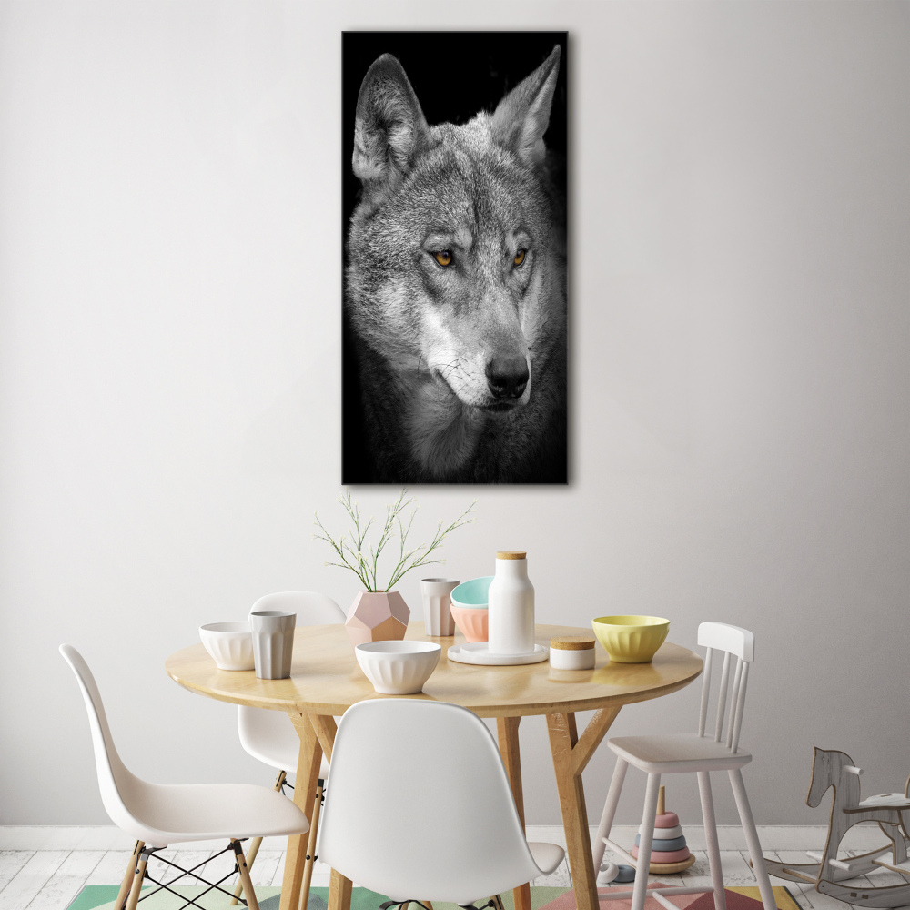 Tableau acrylique Portrait de loup