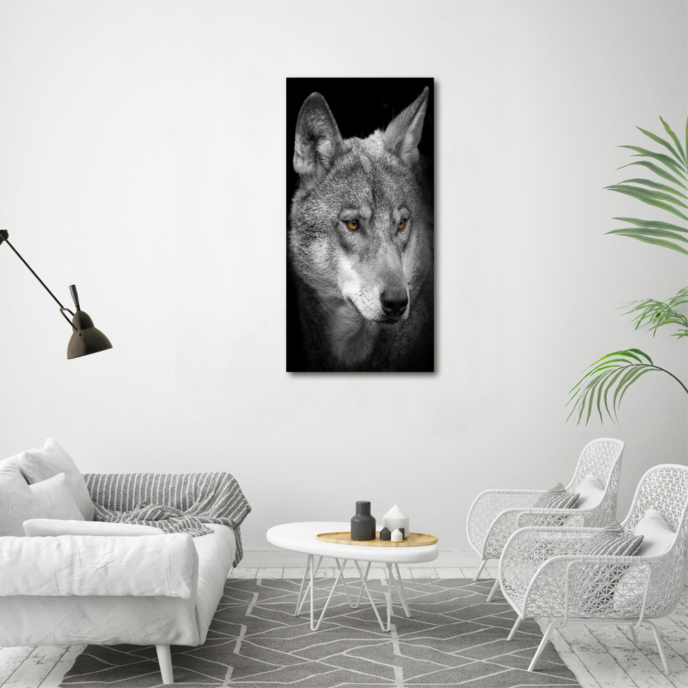 Tableau acrylique Portrait de loup