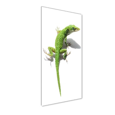 Tableau acrylique Lézard vert