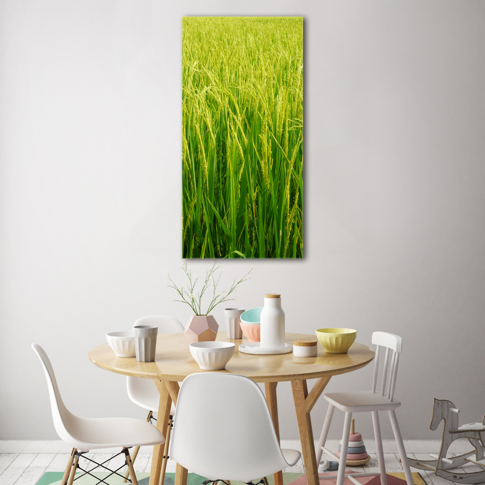 Acrylique tableau Plantation de riz