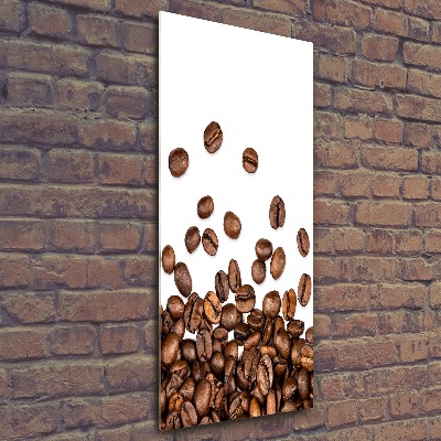 Tableau verre acrylique Grains de café aromatiques