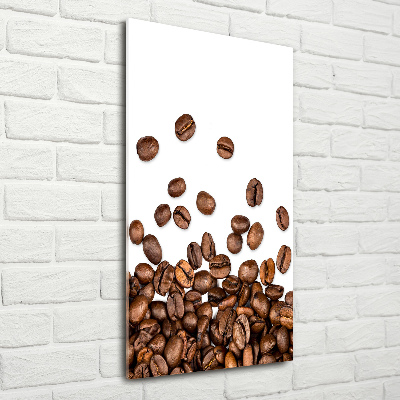 Tableau verre acrylique Grains de café aromatiques