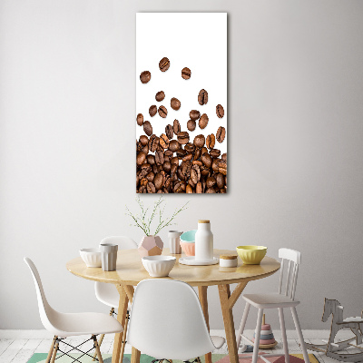 Tableau verre acrylique Grains de café aromatiques