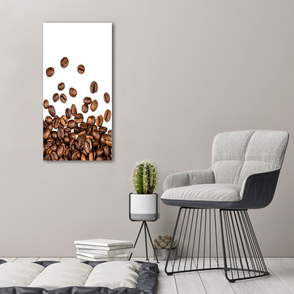 Tableau verre acrylique Grains de café aromatiques