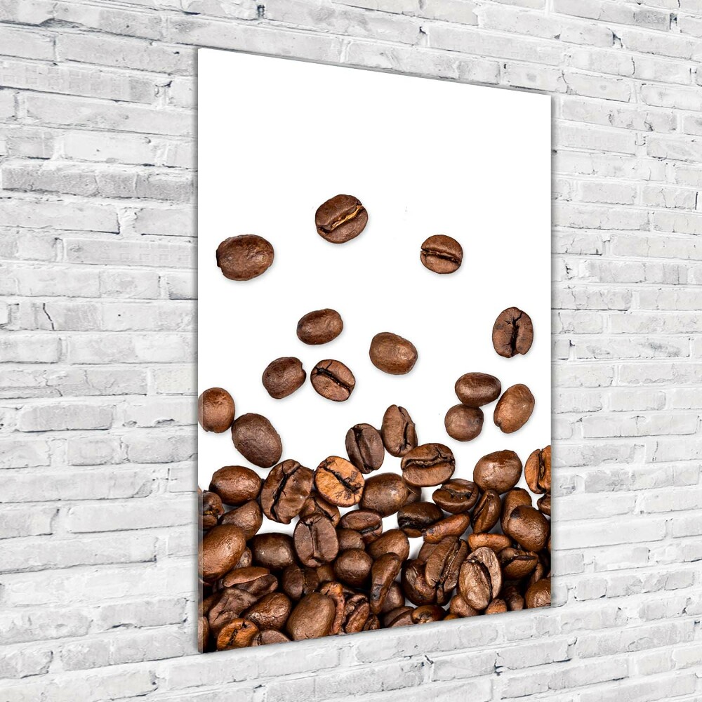 Tableau verre acrylique Grains de café aromatiques