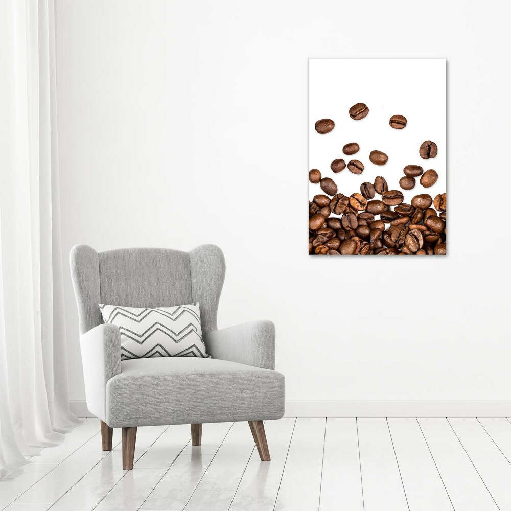 Tableau verre acrylique Grains de café aromatiques