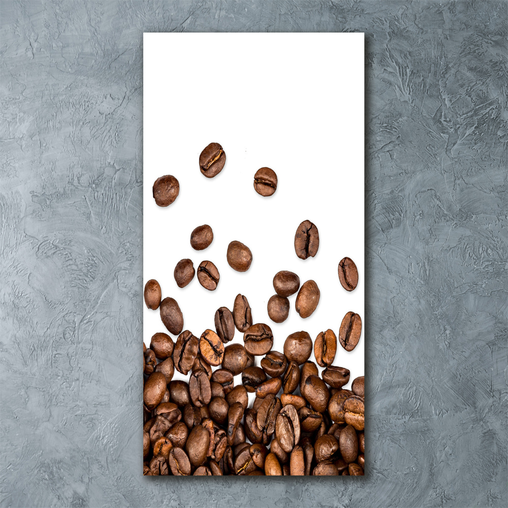 Tableau verre acrylique Grains de café aromatiques