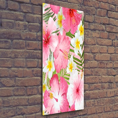 Tableau en acrylique Fleurs tropicales