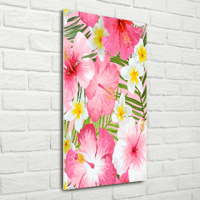 Tableau en acrylique Fleurs tropicales