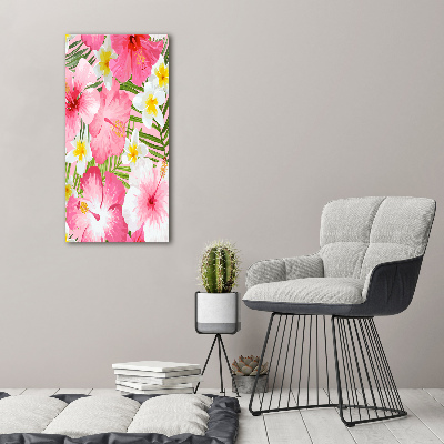 Tableau en acrylique Fleurs tropicales