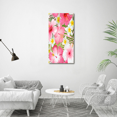 Tableau en acrylique Fleurs tropicales