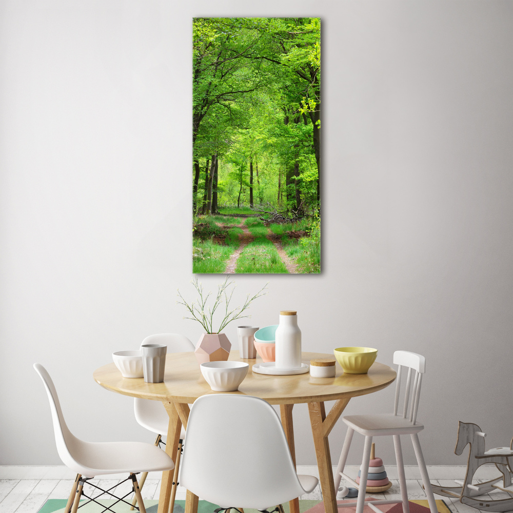 Tableau en acrylique Forêt verte